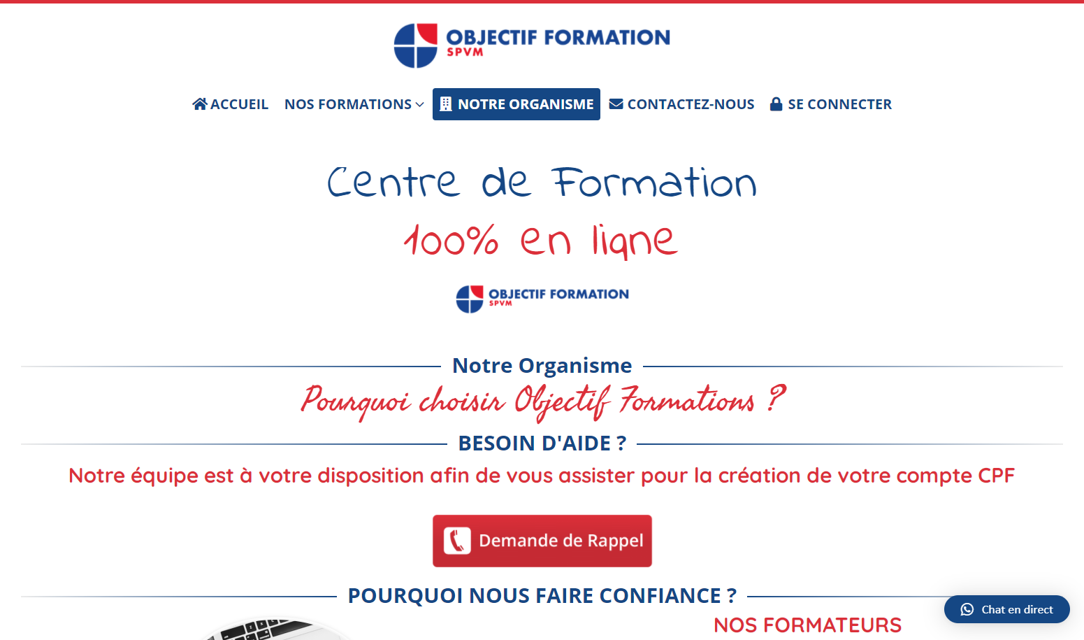 Notre Organisme | Objectif Formations
